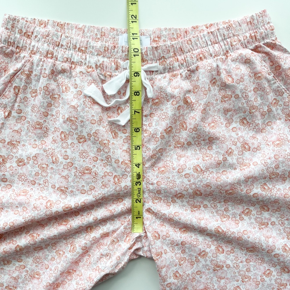 Love by Gap Cotton Poplin Floral Pajama Pants Womens Small Pink - Picture 9 of 13